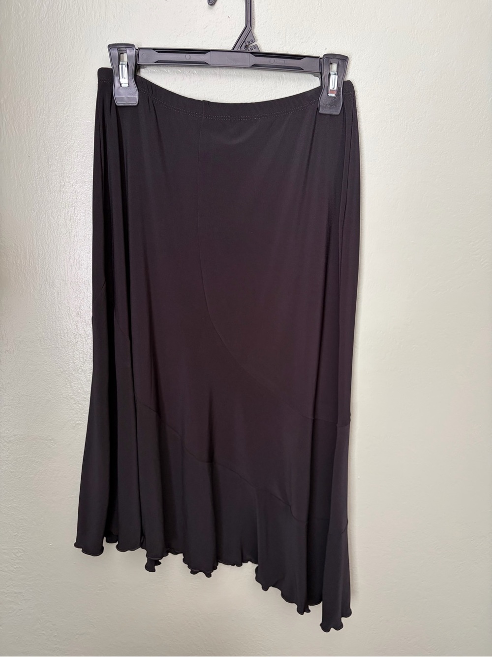 Vintage Susan Lawrence Black Women’s Medium Asymmetrical Ruffly Skirt